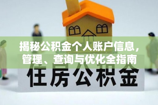 西乡塘揭秘公积金个人账户信息，管理、查询与优化全指南