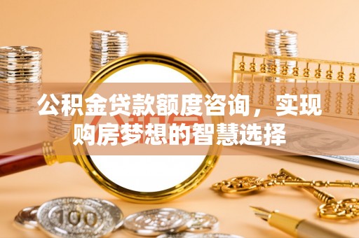 西乡塘公积金贷款额度咨询，实现购房梦想的智慧选择
