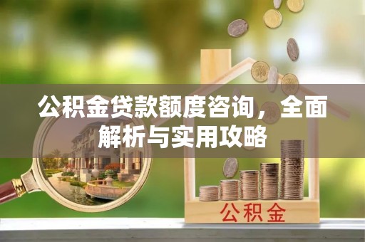 西乡塘公积金贷款额度咨询，全面解析与实用攻略